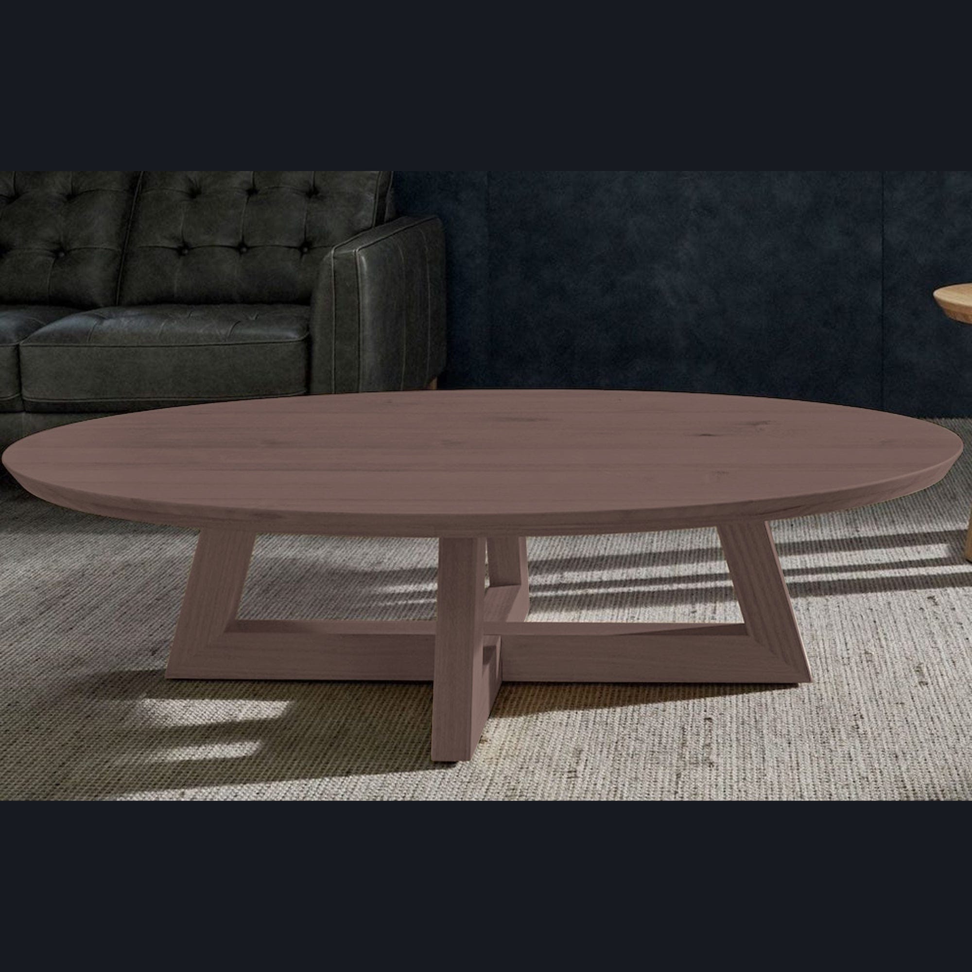 Base de fierro 30×30 negro mesa de centro Gaia, estilo moderno | Greenwoods